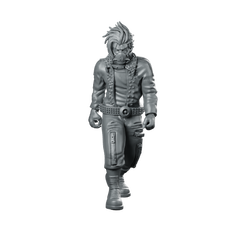 Jerard Anderson CyberPunk Miniature Punk Gang Hero Miniature 360 Spin 01