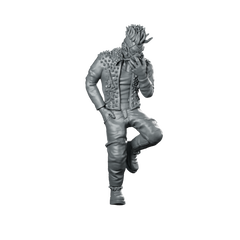 Richie Gutcherez Cyberpunk Gang Miniature Punk Hero Character Miniature 360 Spin 01
