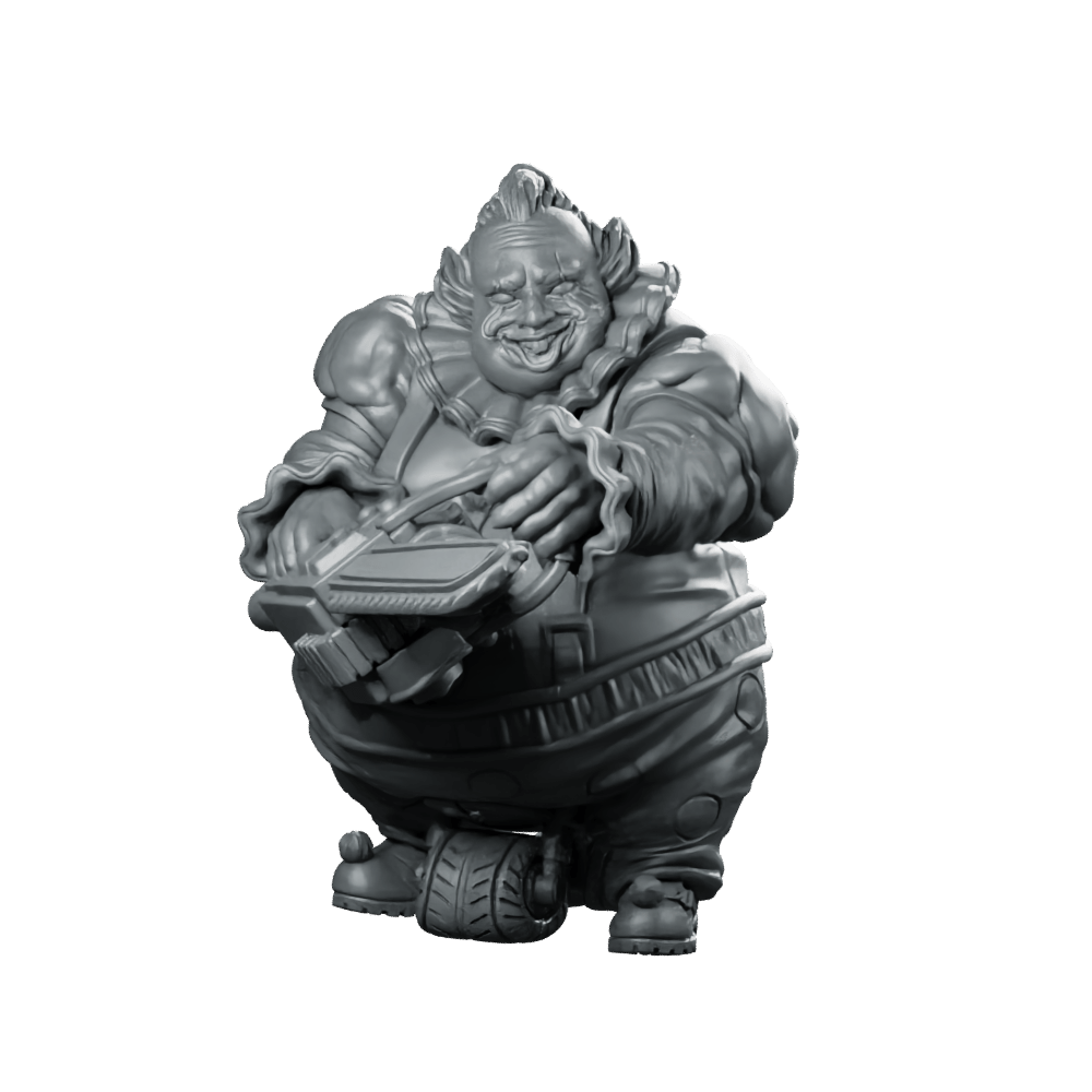 Batchoy Clown Bellywise Clown Gunner - Papsikels Miniatures - We Print Miniatures
