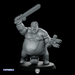 Batchoy Ex Convict Master Nachos Chainsaw Gunner - Papsikels Miniatures - We Print Miniatures