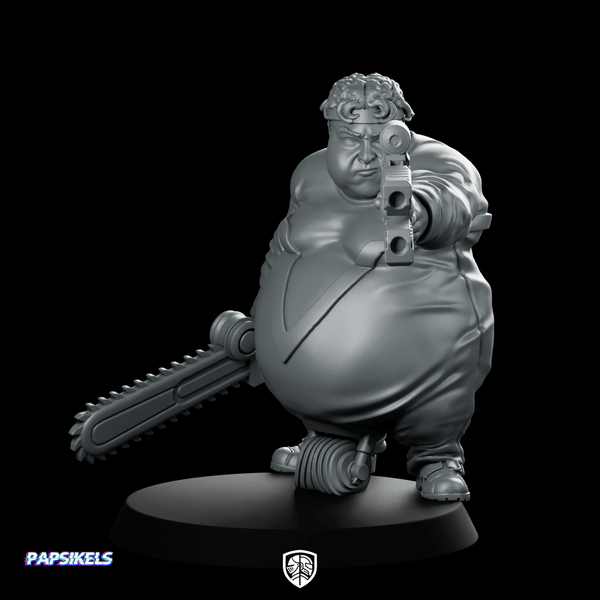 Batchoy Ex Convict Sharpshooter Jake Cyborg Gunner - Papsikels Miniatures - We Print Miniatures
