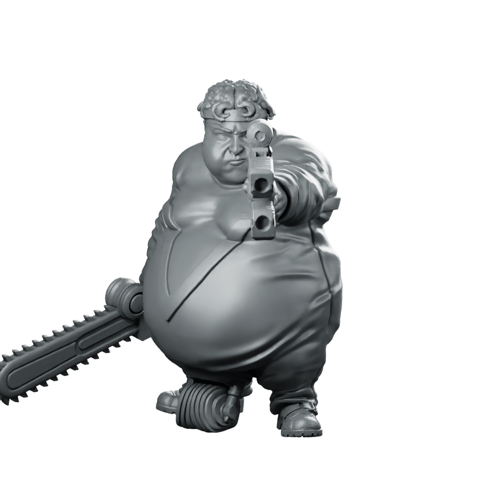 Batchoy Ex Convict Sharpshooter Jake Cyborg Gunner - Papsikels Miniatures - We Print Miniatures