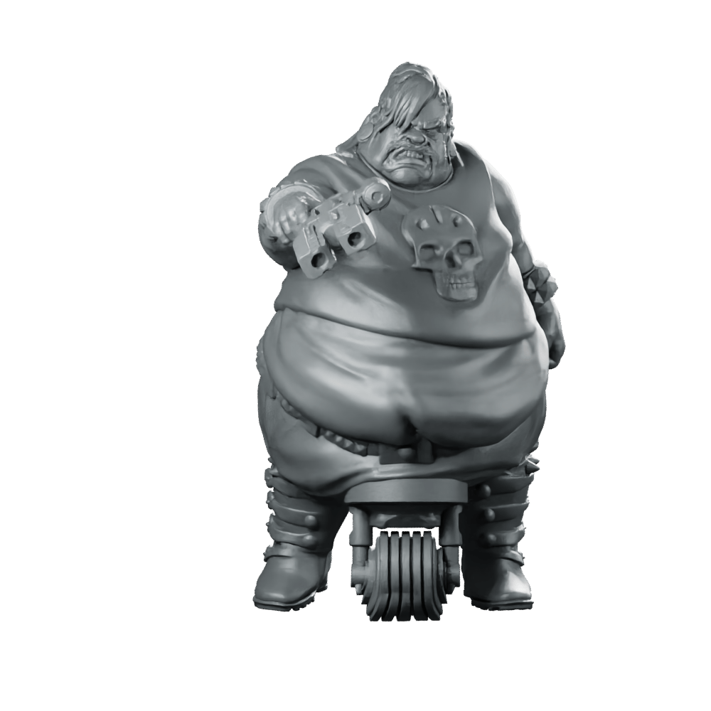 Batchoy Gang Member Sam Milky Biker Brute - Papsikels Miniatures - We Print Miniatures