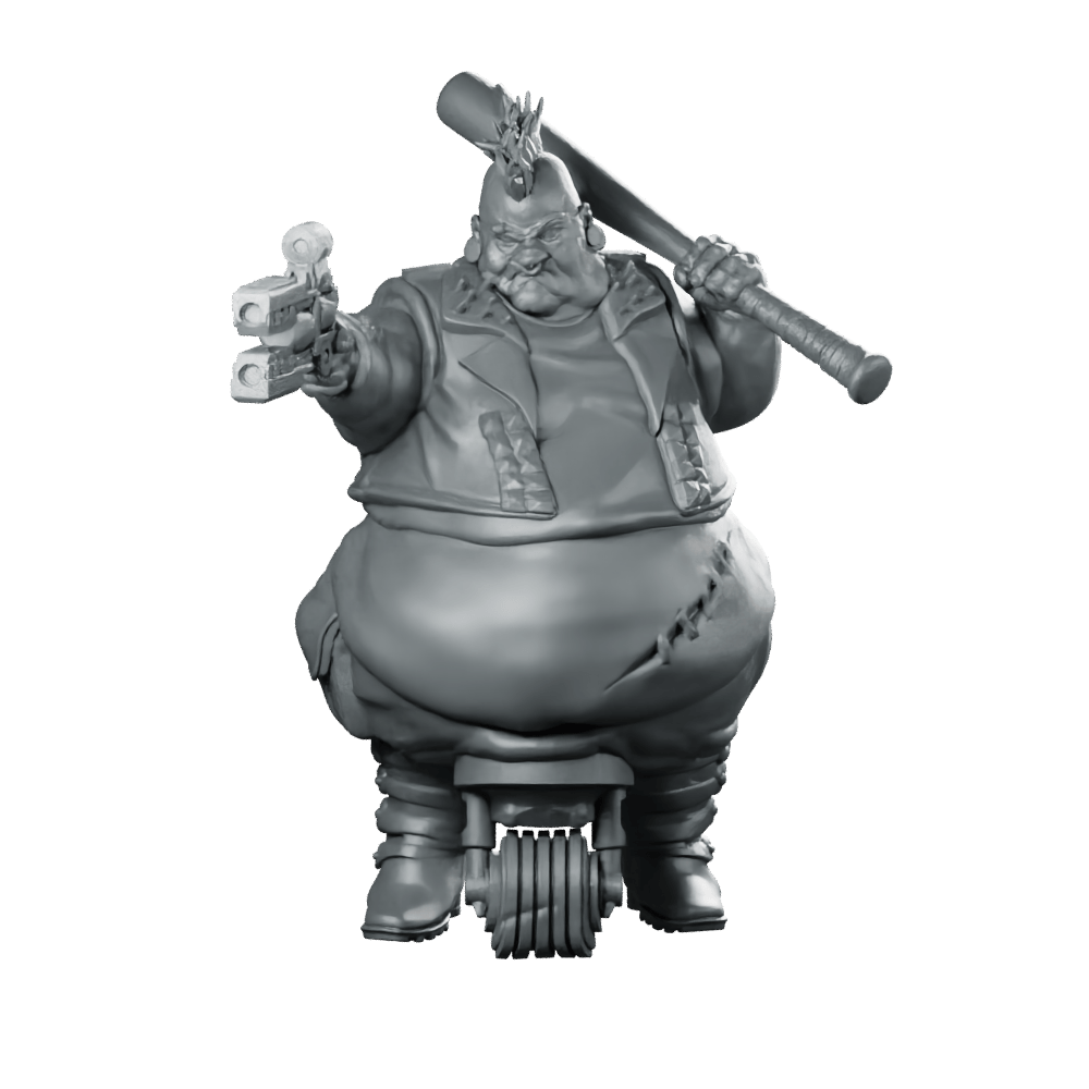 Batchoy Gang Member Smoky Manuloco Punk Brute - Papsikels Miniatures - We Print Miniatures