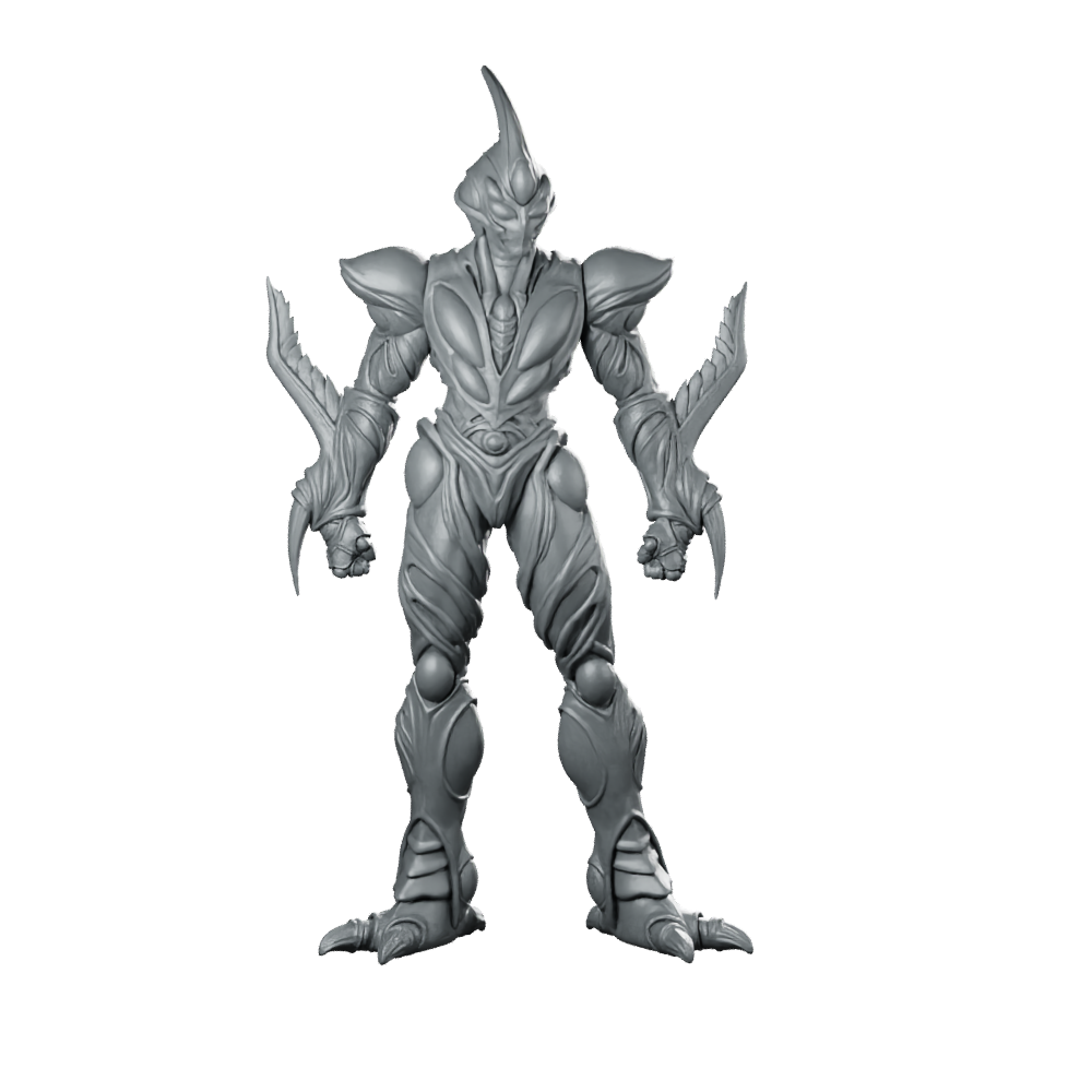 Battle Creature Collaboration Form 1 Miniature Sci-Fi Alien Miniature 360 Spin 01
