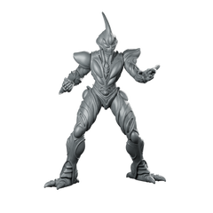 Battle Creature Collaboration Form 2 Miniature Cyberpunk Warrior Miniature 360 Spin 01