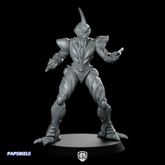 Battle Creature Collaboration Form 2 Miniature Cyberpunk Warrior