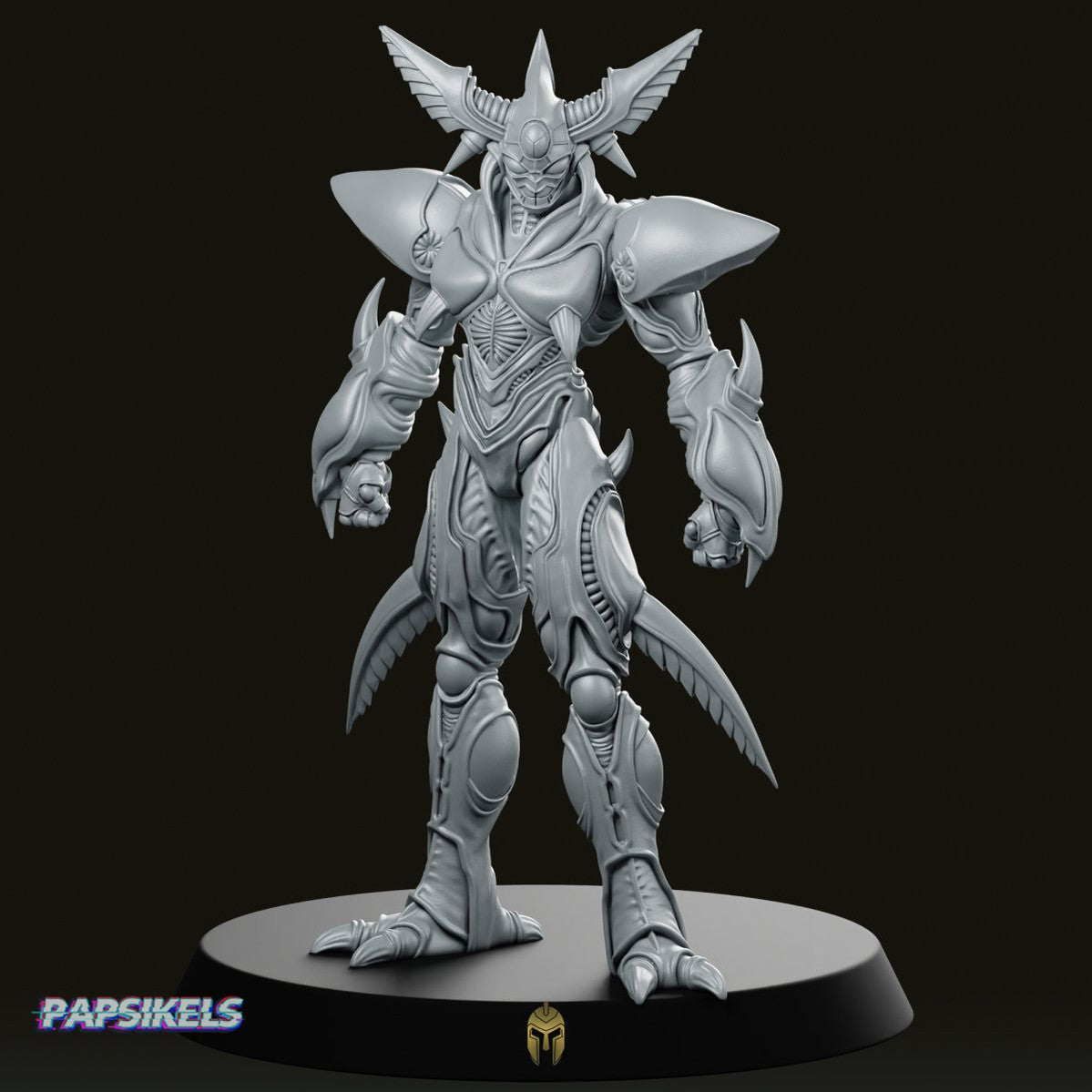 Battle Creature Zoanoid Hunter Absorber Miniature - Papsikels Miniatures - We Print Miniatures