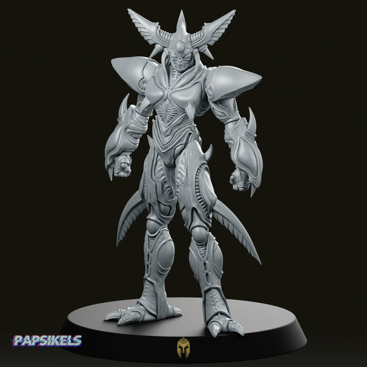 Miniatura Battle Creature Zoanoid Hunter Absorber: alienígena biomecánico