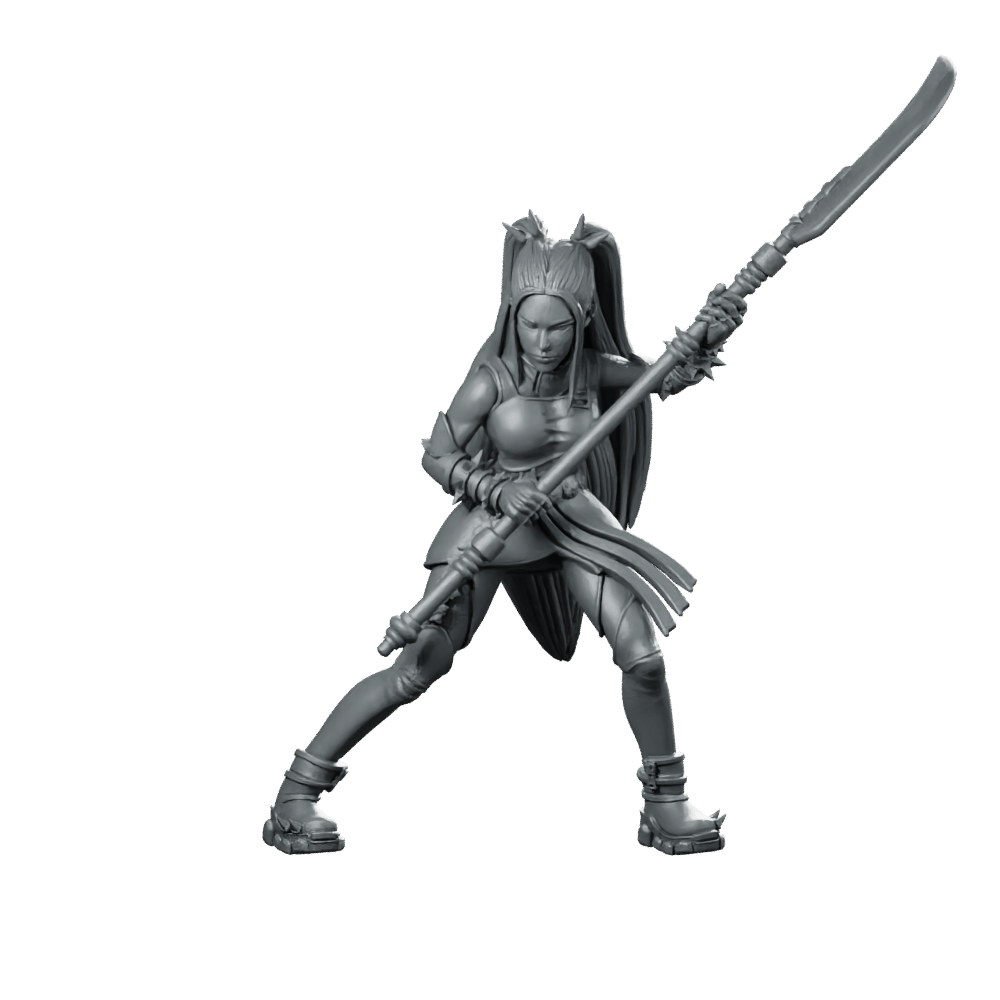 Battle Idol Demon Hunter Mira 2 Miniature Cyberpunk - Papsikels Miniatures - We Print Miniatures