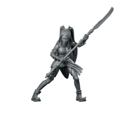 Battle Idol Demon Hunter Mira 2 Miniature Cyberpunk - Papsikels Miniatures - We Print Miniatures