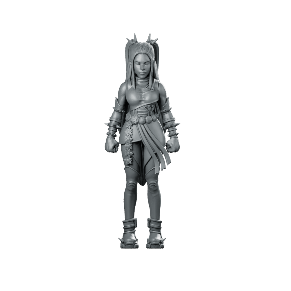 Battle Idol Demon Hunter Mira 3 Miniature Sci - fi - Papsikels Miniatures - We Print Miniatures