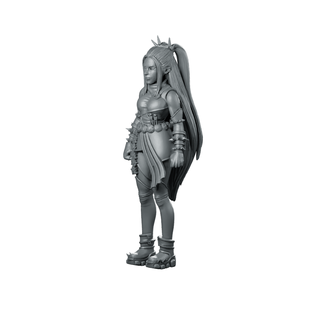 Battle Idol Demon Hunter Mira 3 Miniature Sci - fi - Papsikels Miniatures - We Print Miniatures