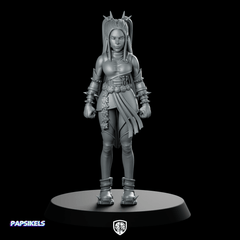 Battle Idol Demon Hunter Mira 3 Miniature Sci - fi - Papsikels Miniatures - We Print Miniatures