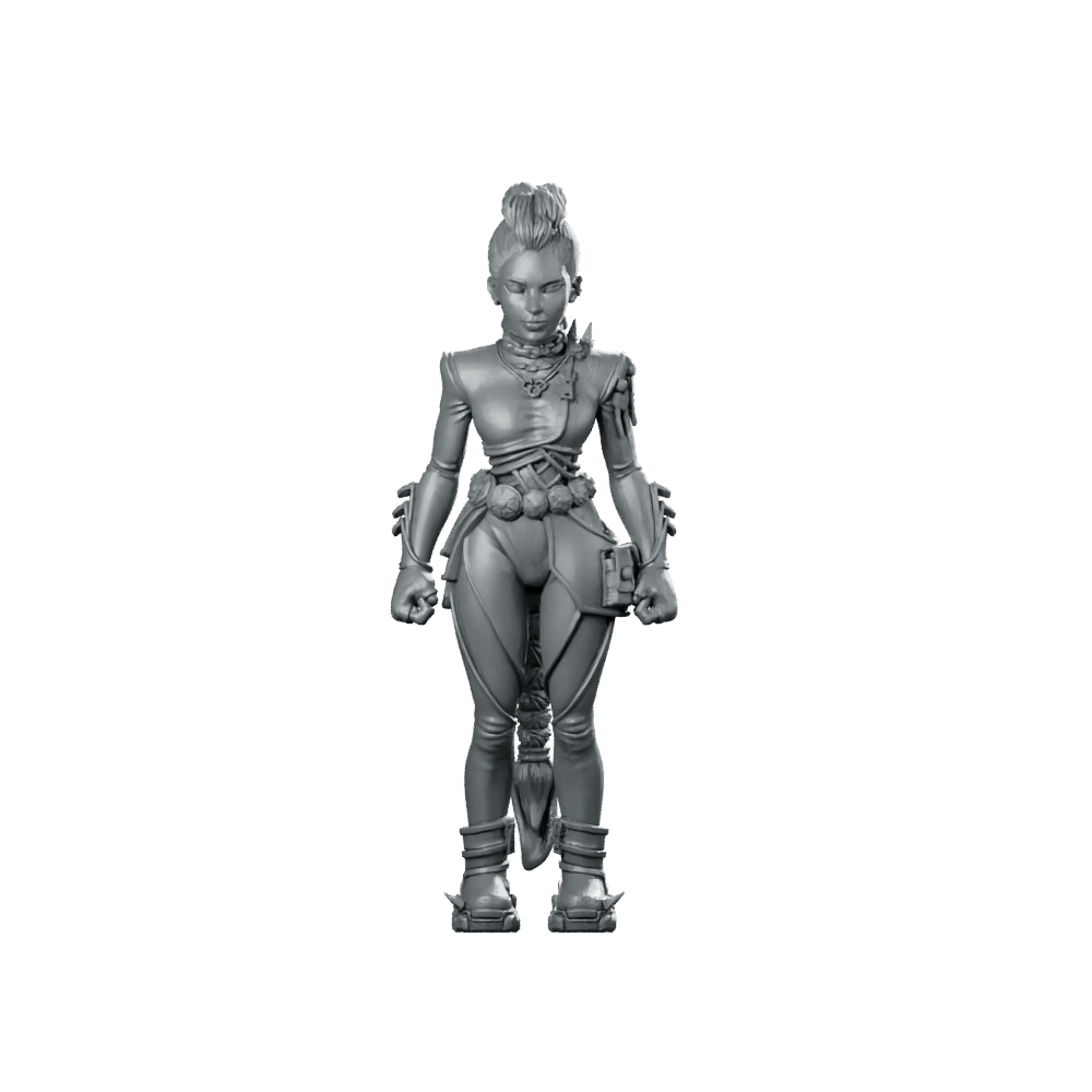 Battle Idol Demon Hunter Rumi 3 Miniature Sci - fi - Papsikels Miniatures - We Print Miniatures