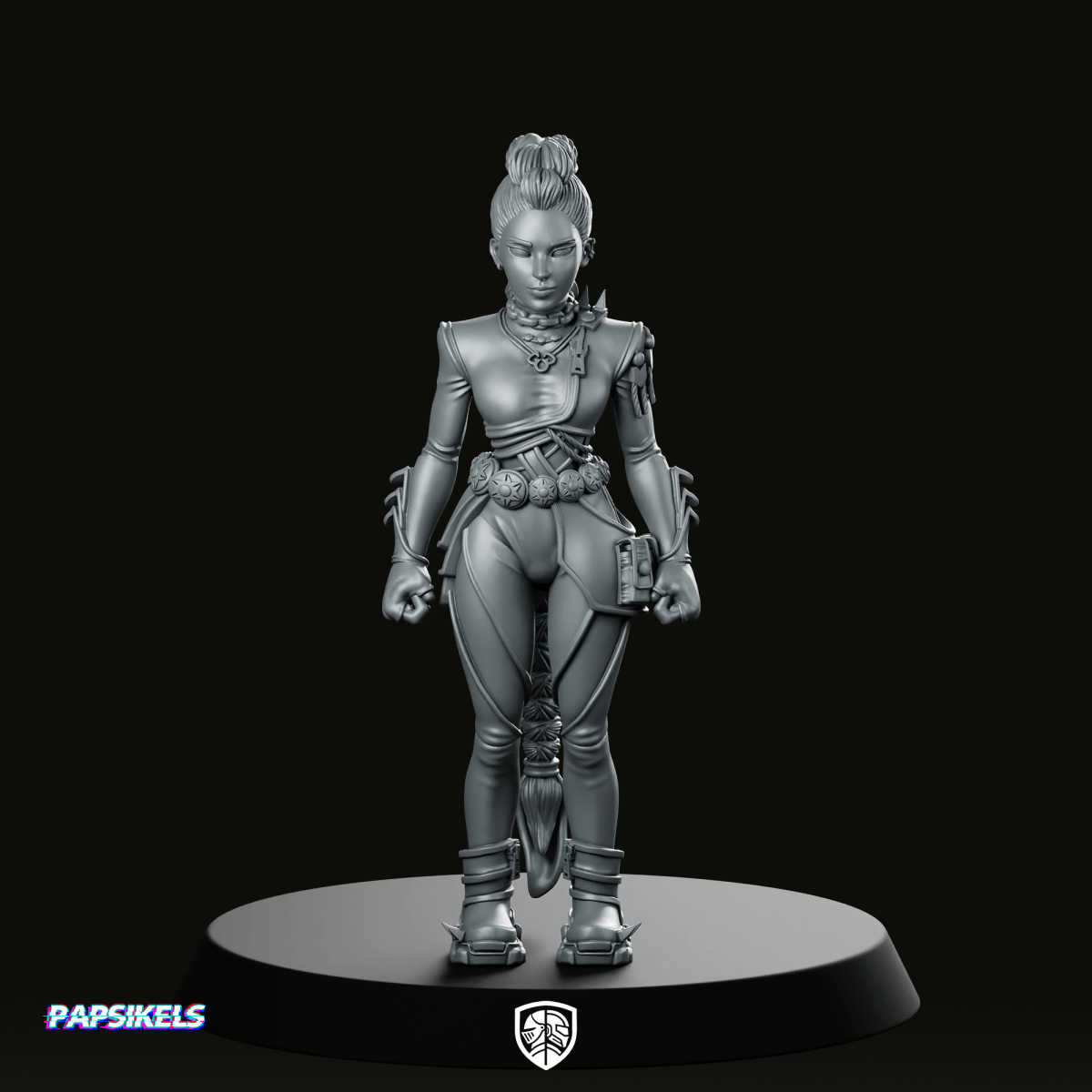 Battle Idol Demon Hunter Rumi 3 Miniature Sci - fi - Papsikels Miniatures - We Print Miniatures