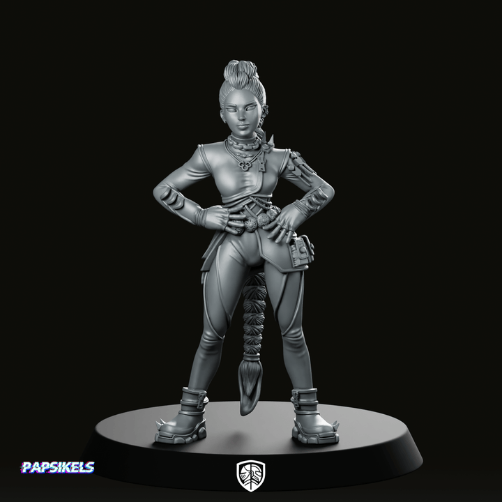 Battle Idol Demon Hunter Rumi Miniature Cyberpunk