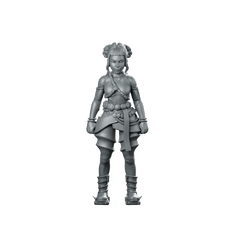 Battle Idol Demon Hunter Zoey 3 Miniature Sci - fi - Papsikels Miniatures - We Print Miniatures