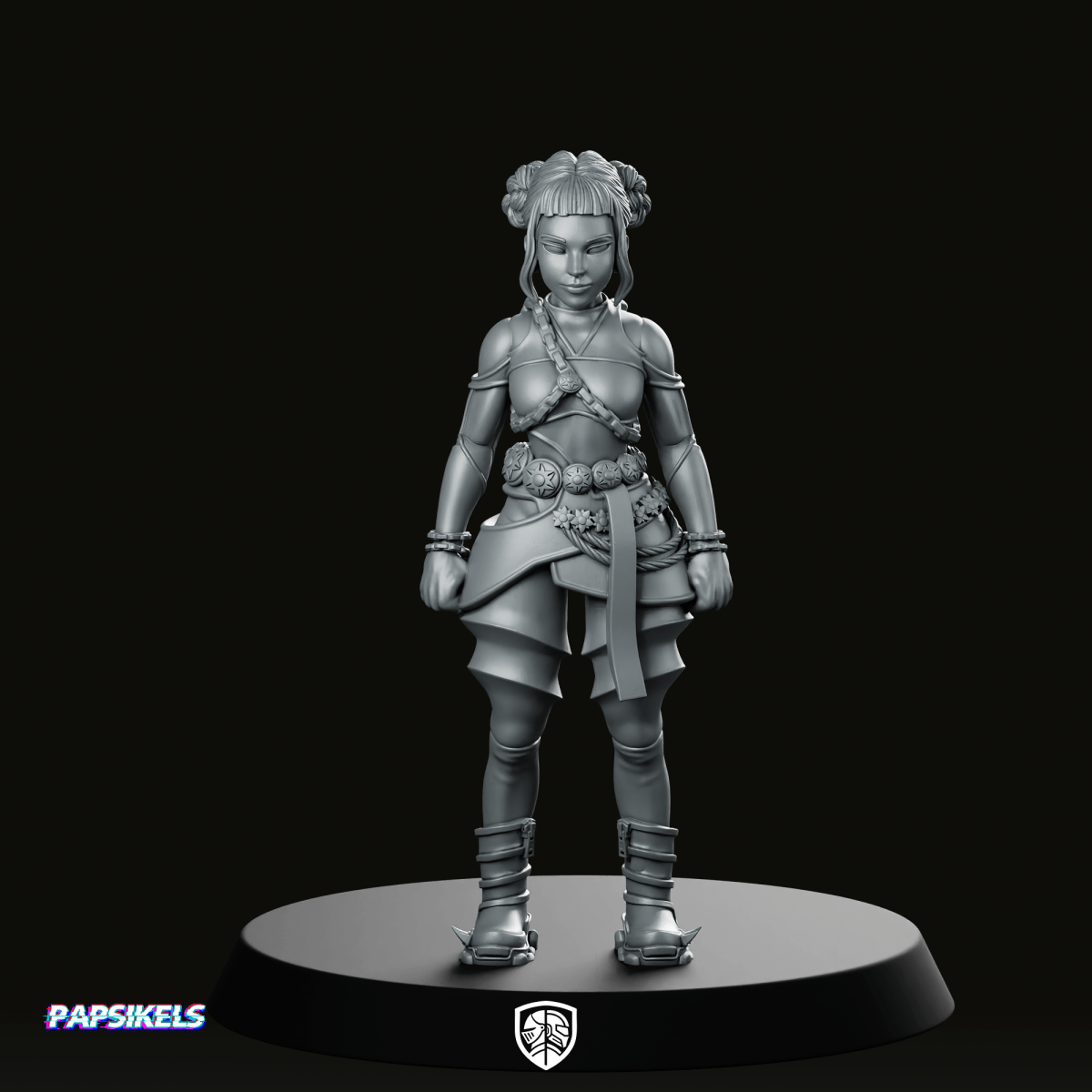 Battle Idol Demon Hunter Zoey 3 Miniature Sci - fi - Papsikels Miniatures - We Print Miniatures