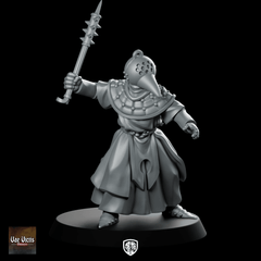 Beak Knight Miniature Spiked Mace Armored - Vae Victis - We Print Miniatures