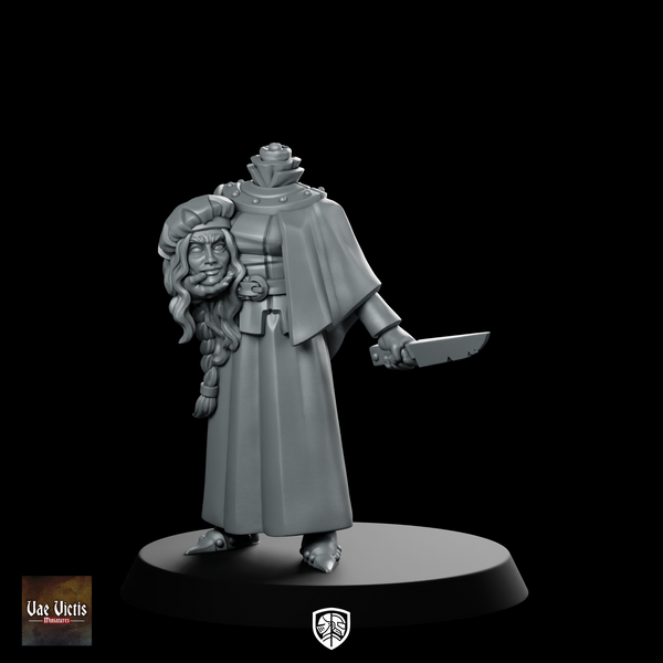 Beheaded Undead Fantasy Miniature Headless Monk Killer Horror