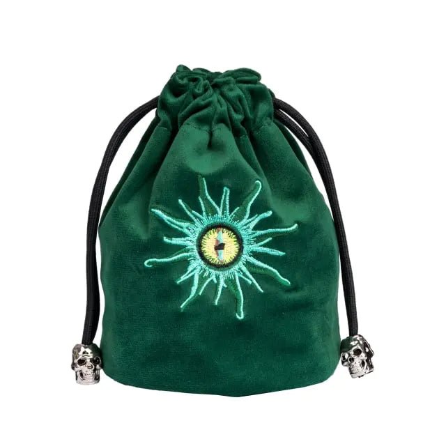Beholder | Flannel Drawstring Dice Bag | Green - Tabletop Dominion - We Print Miniatures