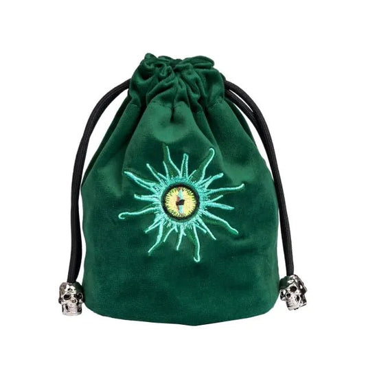 Beholder | Flannel Drawstring Dice Bag | Green - Tabletop Dominion - We Print Miniatures