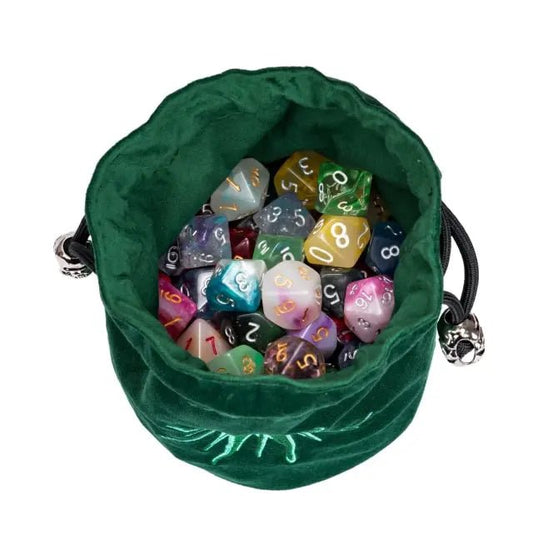 Beholder | Flannel Drawstring Dice Bag | Green - Tabletop Dominion - We Print Miniatures