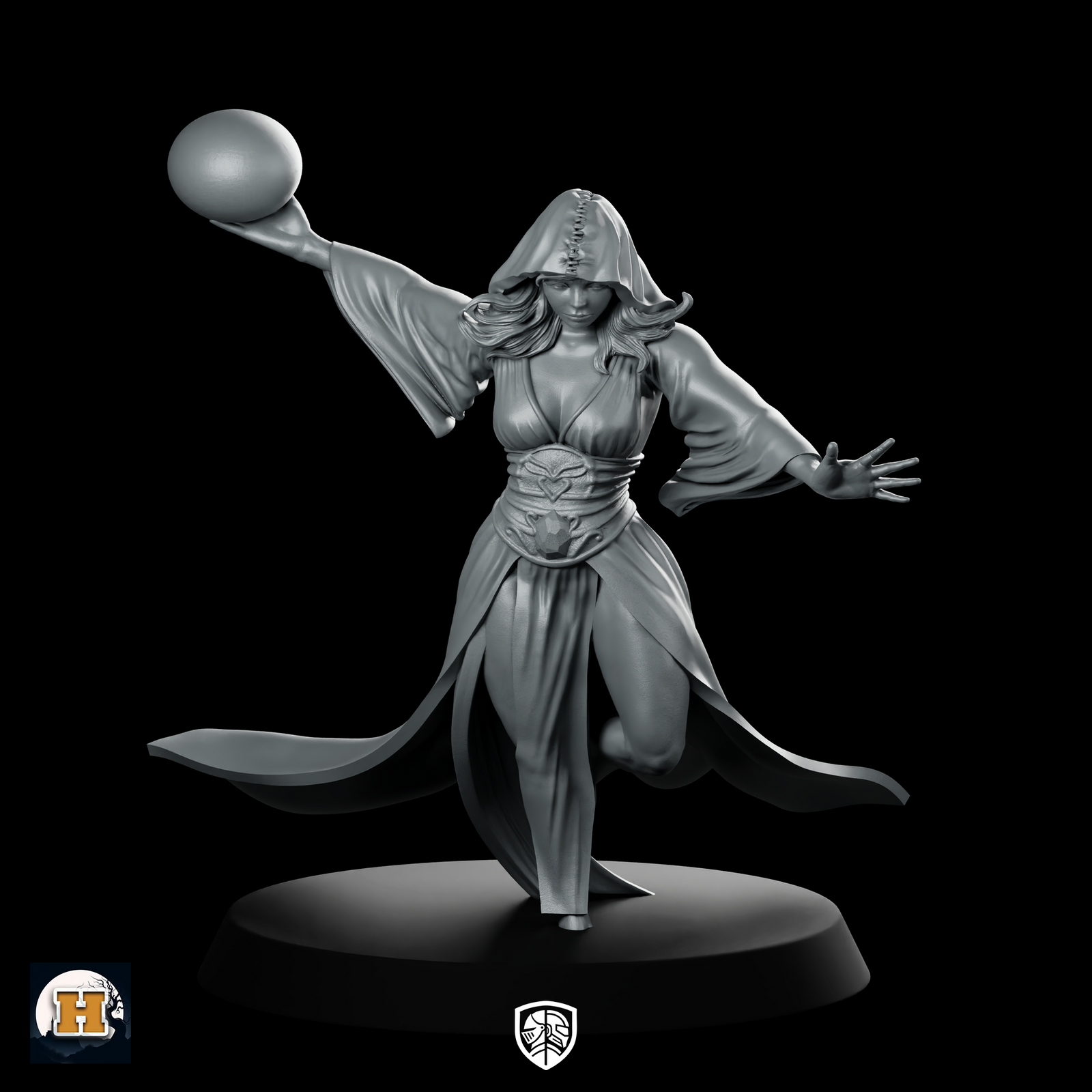 Belith Miniature Oracle Seer Sorceress Spellcaster Resin