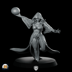 Belith Miniature Oracle Seer Sorceress Spellcaster Resin - Haito - We Print Miniatures