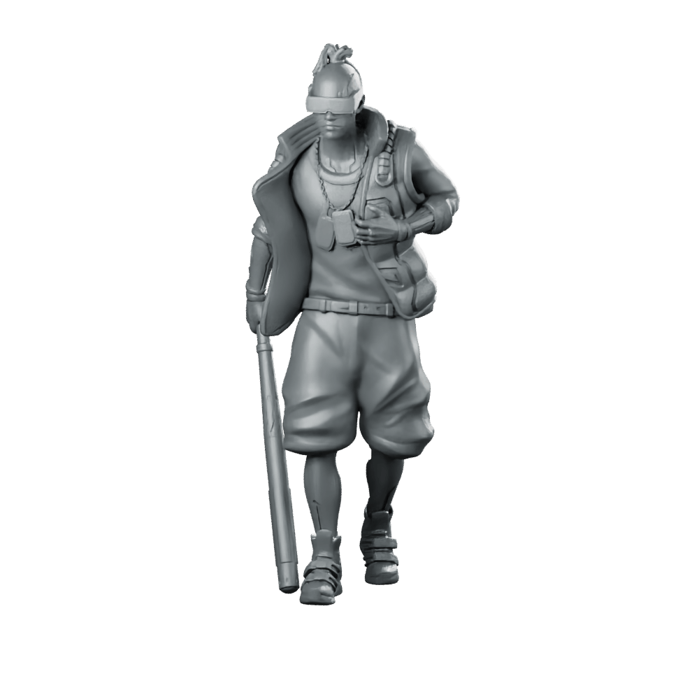 Benjiro Miniature Visored Rifleman - UNIT9 - We Print Miniatures