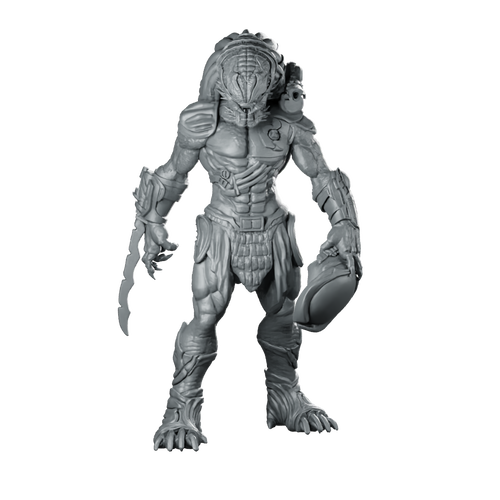 Berserker Skull Hunter 1 Miniature Alien Predator Miniature 360 Spin 01
