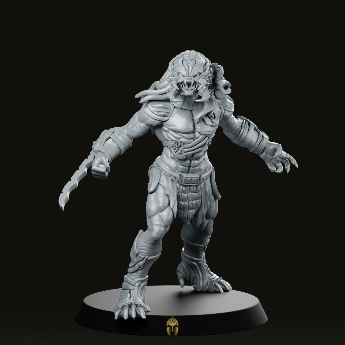 Berserker Skull Hunter 3 Miniature - Papsikels Miniatures - We Print Miniatures