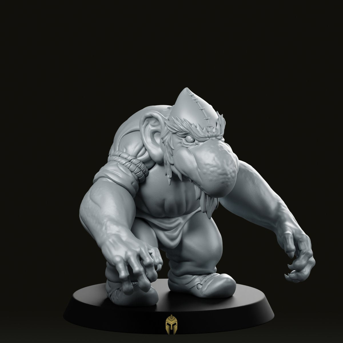 Bert the Troll Miniature - We Print Miniatures