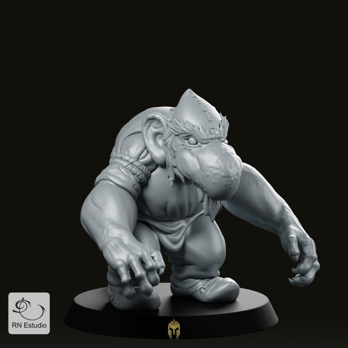 Bert the Troll Miniature - We Print Miniatures