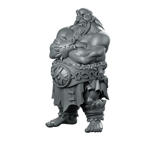 Big Man Miniature Brutal Fantasy Warrior Bruiser - CastNPlay - We Print Miniatures