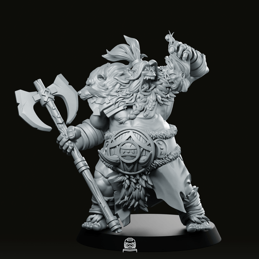 Big Old Orc Miniature - CastNPlay - We Print Miniatures