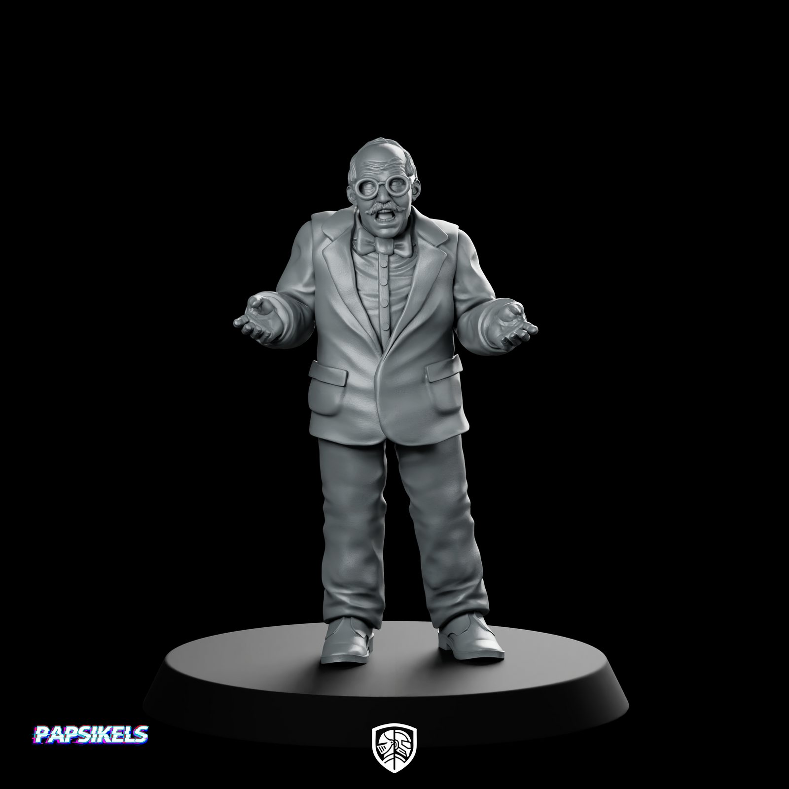Bigsie Dollar Cyberpunk Miniature Greedy Boss Villain