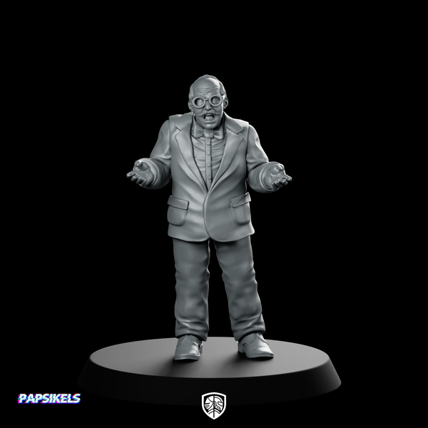 Bigsie Dollar Cyberpunk Miniature Greedy Boss Villain
