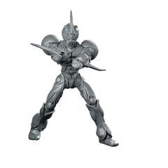 Bio Techno Man 1 B Miniature Cybernetic Warrior Miniature 360 Spin 01