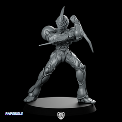 Bio Techno Man 2 D Miniature Biomechanical Armored