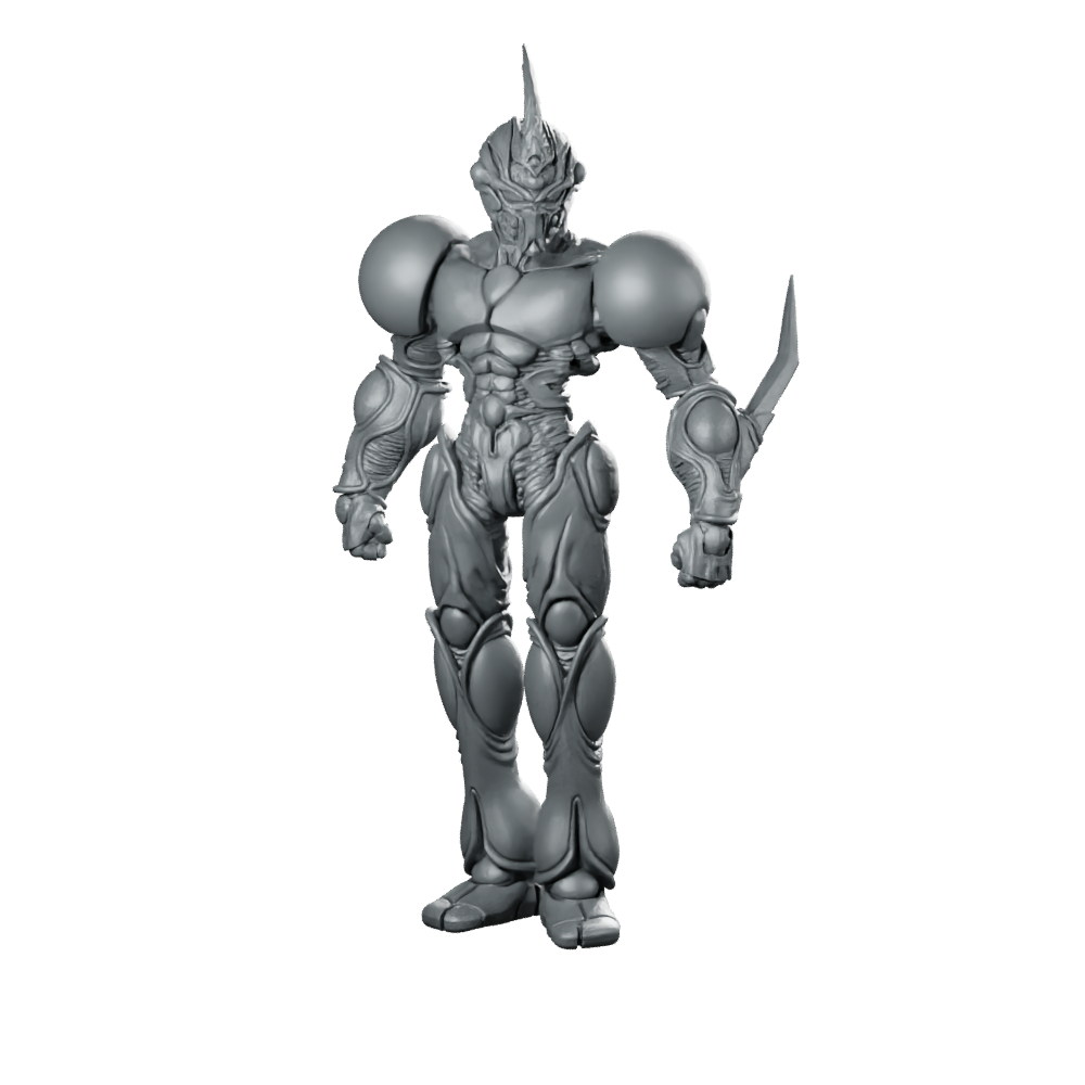 Bio Techno Man 2 E Miniature Sci-Fi Cyborg Miniature 360 Spin 01