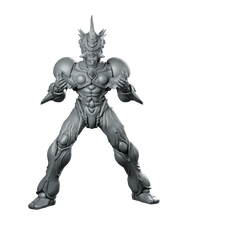 Bio Techno Man 3 C Miniature Cyberpunk Brawler Miniature 360 Spin 01