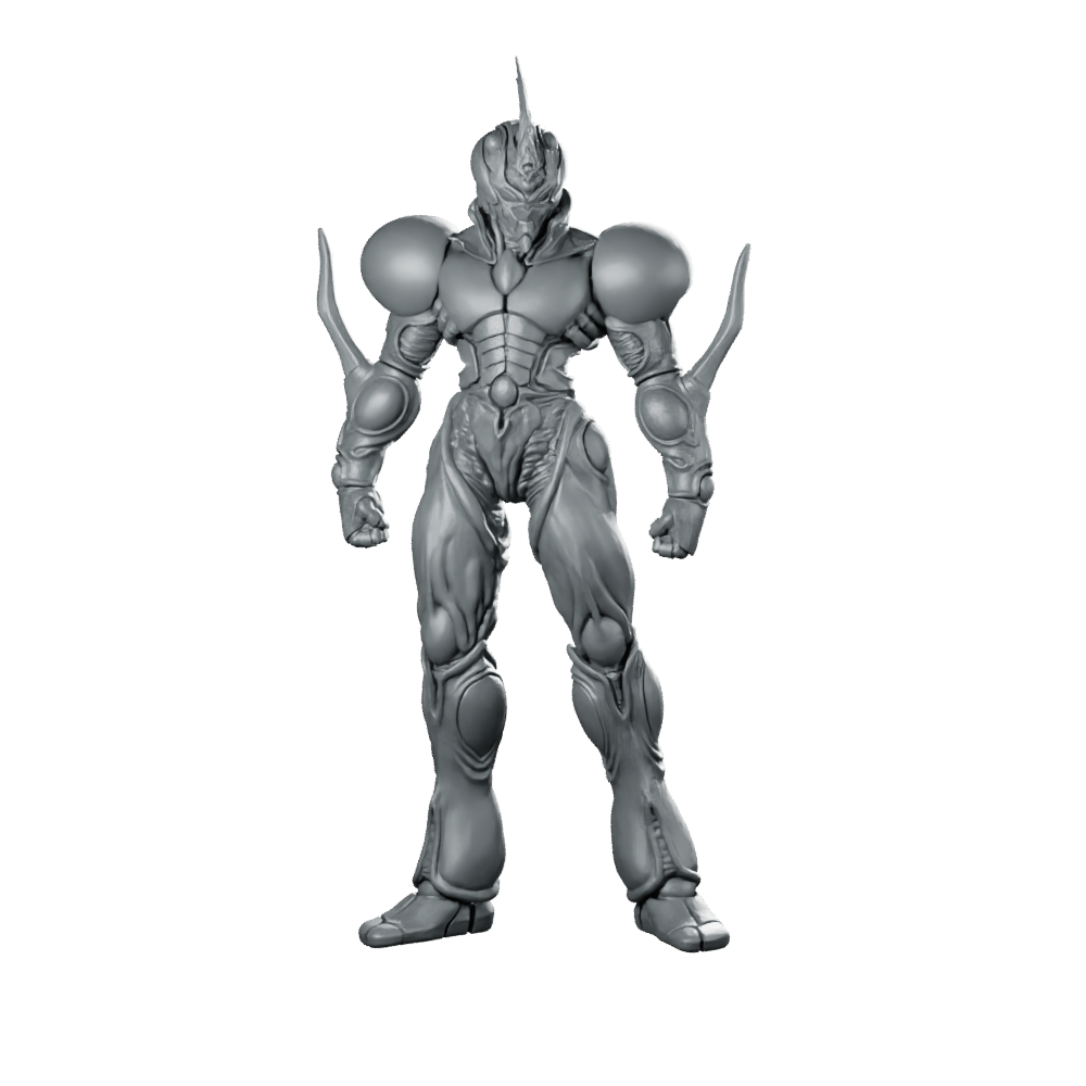Bio Techno Man Zero 1 Miniature Cyberpunk Cyborg - Papsikels Miniatures - We Print Miniatures