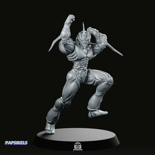 Bio Techno Man Zero 3 Miniature - Papsikels Miniatures - We Print Miniatures