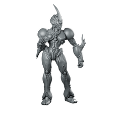 Bio Techno Woman 1 A Miniature Cyborg Warrior Miniature 360 Spin 01