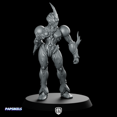 Bio Techno Woman 1 A Miniature Cyborg Warrior