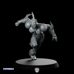 Bio Techno Woman 1 C Miniature Cyborg Runner