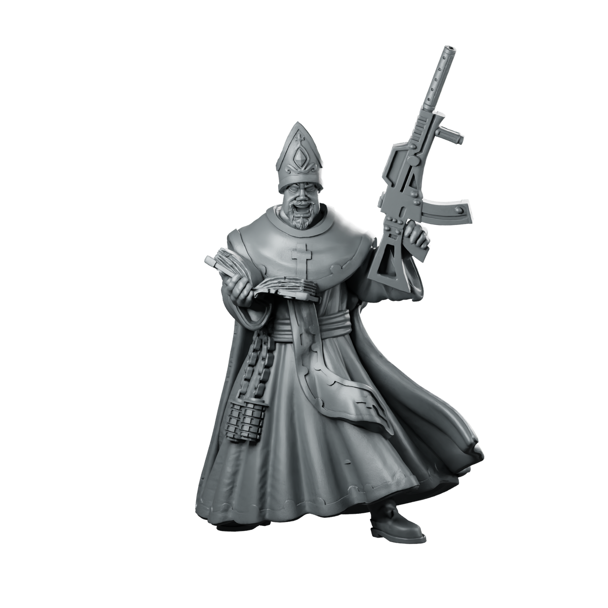 Bishop A Miniature Battle Bishop Rifle Miniature 360 Spin 01