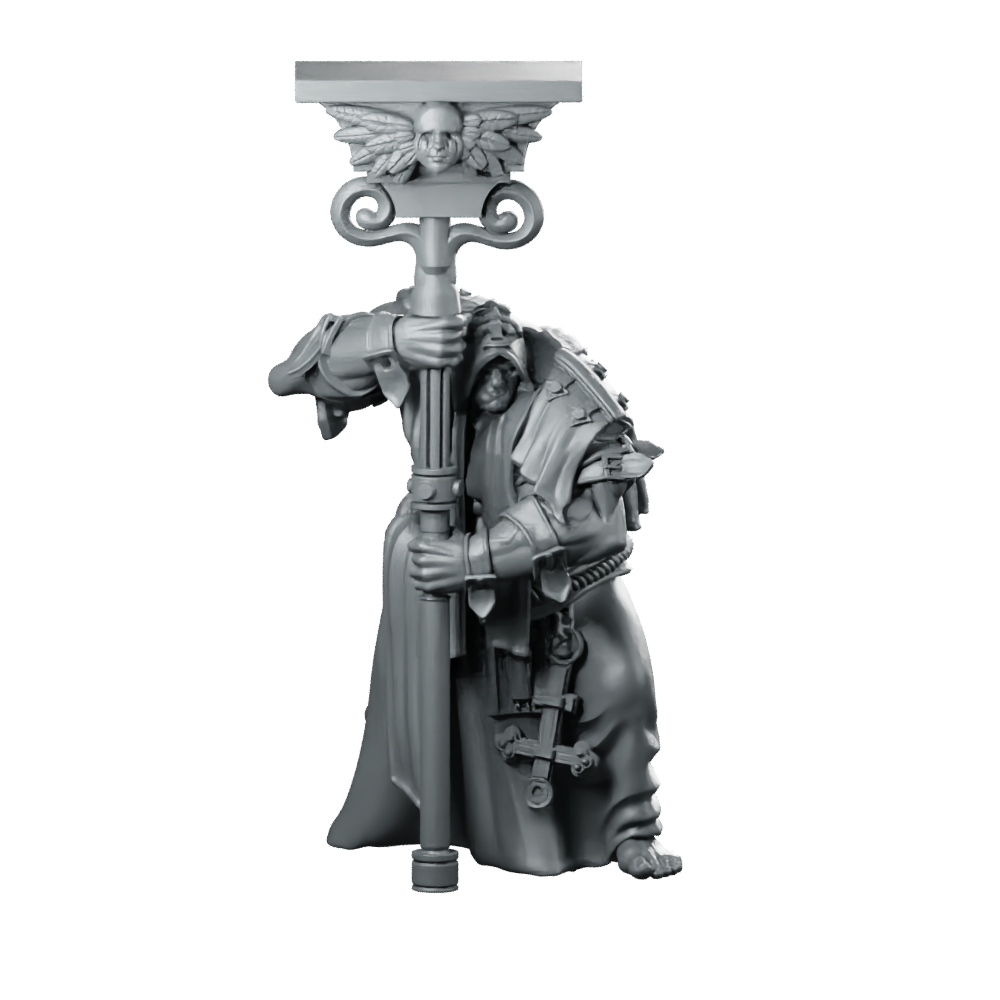 Bishop Bannerman D Miniature Penitent Cleric Icon Miniature 360 Spin 01
